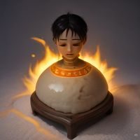 编辑部主编林檎，戴眼镜的温和青年，正整理火影忍者同人作品索引卡片，背景书架满当，环境安静专注